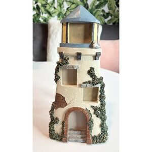 Lighthouse‎ Photo Frame Coastal Nautical Decor Resin with Ivy and Seagull 10''